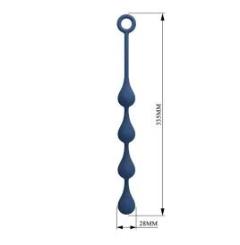 MR PLAY – BLAUE SILIKON-ANALPOLSTER, GRÖSSE M, 33 CM