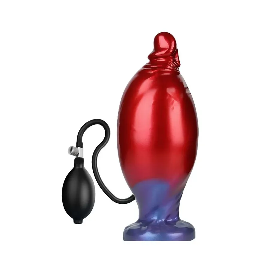 POWER MONSTERS - SHADOW BEHEMOTH BICOLOR INFLATABLE FANTASY SILICONE DILDO 22 CM Ø 5 CM