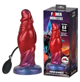 POWER MONSTERS - SHADOW BEHEMOTH ZWEIFARBIGER AUFBLASBARER FANTASIE-SILIKONDILDO 22 CM Ø 5 CM