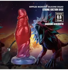 POWER MONSTERS - SHADOW BEHEMOTH GONFLABLE BICOLOR EN SILICONE FANTASY 22 CM Ø 5 CM