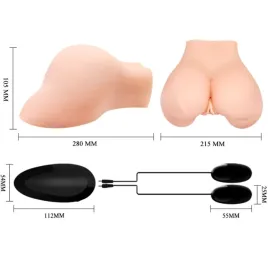 CRAZY BULL - VAGINA E ANO CON RETE REALISTICA CON VIBRAZIONE