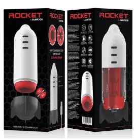 JAMYJOB - ROCKET MASTURBADOR TECNOLOGÍA SOFT COMPRESSION Y VIBRACIÓN