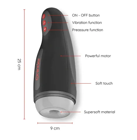 ONINDER - MASTURBATEUR RECHARGEABLE POUR HOMME SEOUL 10 VITESSES - APPLICATION GRATUITE