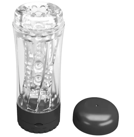 PRETTY LOVE - TAMARA MALE MASTURBATOR MULTI-SPEED VIBRATOR BLACK