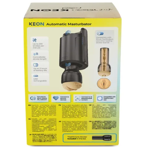 KIIROO - KEON WIFI COMBO VICTORIA JUNE MASTURBATORE AUTOMATICO FEEL STROKER