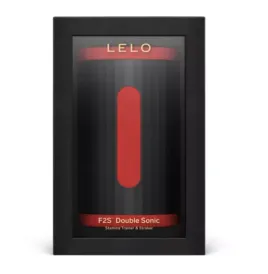 LELO - F2S DOUBLE SONIC MALE STROKER WITH DUAL SONIC STIMULATION RED