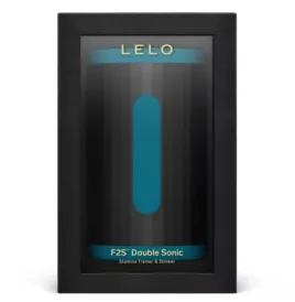 LELO - F2S DOUBLE SONIC MASTURBADOR MASCULINO CON DOBLE ESTIMULACIÓN SÓNICA VERDE AZULADO