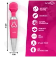 MORESSA - ODILON WAND POTENTE MOTOR MAS DOS CABEZALES PREMIUM SILICONE RECARGABLE