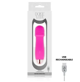 DOLCE VITA - RECHARGEABLE VIBRATOR THREE PINK 7 SPEEDS