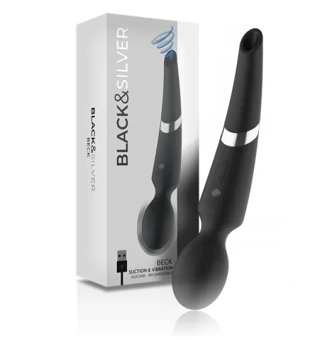BLACKandSILVER - BECK WAND AND SUCTION CUP 2 IN 1 SILICONE