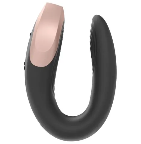 SATISFYER - VIBRATORE DOUBLE LOVE PARTNER DI LUSSO NERO