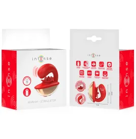 INTENSE - MARIAH VIBRATOR and STIMULATOR IN U-FORM 10 VIBRATIONEN ROT