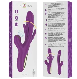 INTENSE - ATENEO VIBRADOR MULTIFUNCIÓN RECARGABLE 7 VIBRACIÓNES CON LENGUA OSCILANTE Y SUCCIONADOR MORADO