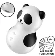 SATISFYER - POCKET PANDA STIMULATOR and VIBRATOR BLACK AND WHITE SATISFYER - POCKET PANDA STIMULATOR and VIBRATOR BLACK AND WHITE