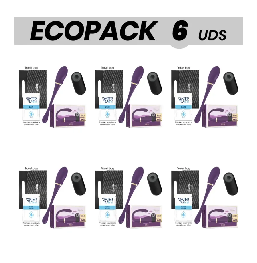ECOPACK 6 UNIT - TREASURE MERLIN DOUBLE COUPLE VIBRATOR CONTROL REMOTO ECOPACK 6 UNIT - TREASURE MERLIN DOUBLE COUPLE VIBRATOR CONTROL REMOTO
