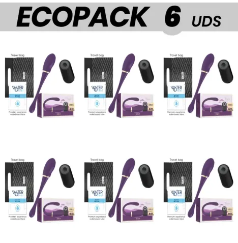 ECOPACK 6 UNIT - TREASURE MERLIN DOUBLE COUPLE VIBRATOR CONTROL REMOTO