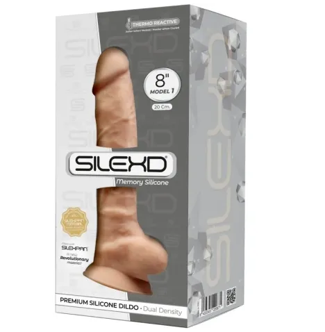 SILEXD - MODELO 1 PENE REALÍSTICO SILICONA PREMIUM SILEXPAN 20 CM