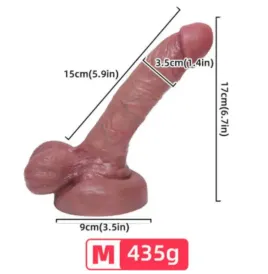 ARMONY - DILDO REALÍSTICO SILICONA LÍQUIDA 15 CM