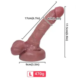 ARMONY - DILDO REALÍSTICO SILICONA LÍQUIDA 17 CM