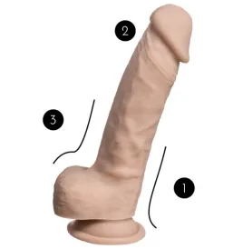 SILEXD - MODELO 1 REAL SKIN PENE REALÍSTICO TERMO REACTIVO 17.8 CM PREMIUM SILEXPAN NATURAL