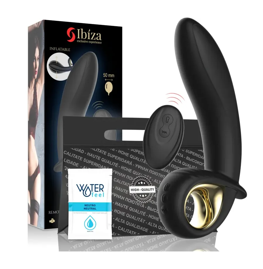 IBIZA - TELECOMANDO POTENTE VIBRATORE ANALE-VAGINALE GONFIABILE IBIZA - TELECOMANDO POTENTE VIBRATORE ANALE-VAGINALE GONFIABILE