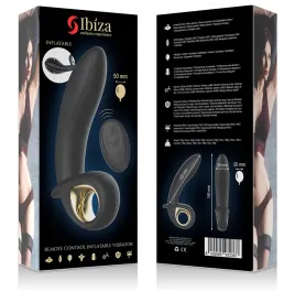 IBIZA - LEISTUNGSSTARKER AUFBLASBARER ANAL-VAGINAL-VIBRATOR MIT FERNBEDIENUNG