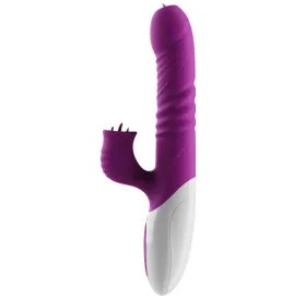ARMONY - DOUBLE TONGUE VIBRATOR and THRUSTING VIOLET HEAT EFFECT