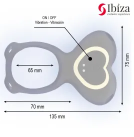 IBIZA - VIBRATORE DI COPPIA CON TELECOMANDO A CUORE