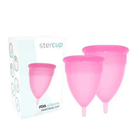 STERCUP - PACK DE COUPE MENSTRUELLE EN SILICONE FDA TAILLE S L ROSE