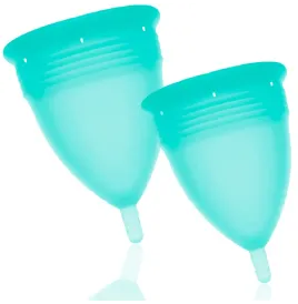 STERCUP - PACK COPA MENSTRUAL SILICONA FDA TALLA S L AQUAMARINA