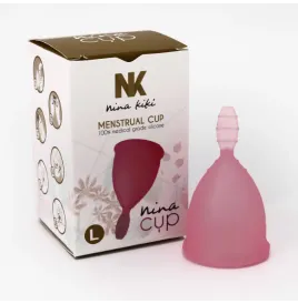 NINA KIKÍ - COPPA MESTRUALE ROSA TAGLIA L 6 1 IN OMAGGIO