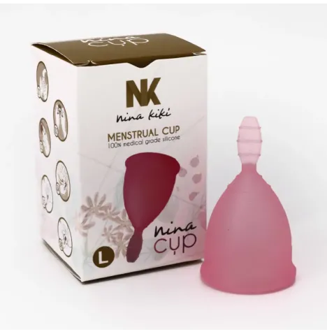 NINA KIKÍ - COPPA MESTRUALE ROSA TAGLIA L 6 1 IN OMAGGIO