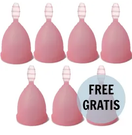 NINA KIKÍ - COPA MENSTRUAL TALLA L ROSA 6 1 GRATIS