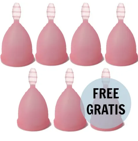 NINA KIKÍ - COPPA MESTRUALE ROSA TAGLIA L 6 1 IN OMAGGIO