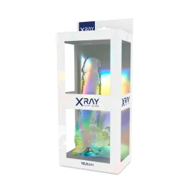 X RAY - HARNESS CLEAR COCK WITH BALLS 18.5 CM -O- 3.8 CM