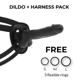 COCK MILLER - HARNESS SILIKON DICHTE ARTIKULIERBARES COCKSIL SCHWARZ 18 CM