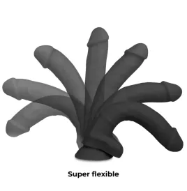 COCK MILLER - HARNESS SILICONE DENSITY ARTICULABLE COCKSIL BLACK 18 CM
