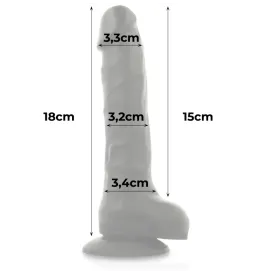 COCK MILLER - HARNESS SILICONE DENSITY ARTICULABLE COCKSIL BLACK 18 CM