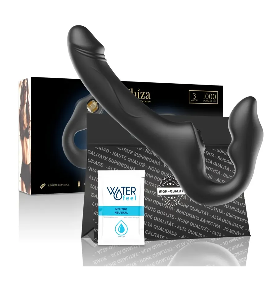IBIZA - REMOTE CONTROL STRAPLESS VIBRATOR 3 MOTORS 1000 COMBINATIONS. IBIZA - REMOTE CONTROL STRAPLESS VIBRATOR 3 MOTORS 1000 COMBINATIONS.