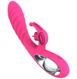 ARMONY - VIBRATORE VICKY RABBIT CON LINGUETTA TIRANTE FUCSIA