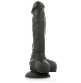 COCK MILLER - DILDO REALISTISCHES SILIKON DICHTE ARTIKULIERBAR SCHWARZ 18 CM