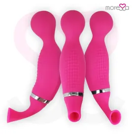 MORESSA - KIRK DUO ASPIRAZIONE MASSAGGIATORE MULTI-PERFORMANCE IN SILICONE PREMIUM RICARICABILE