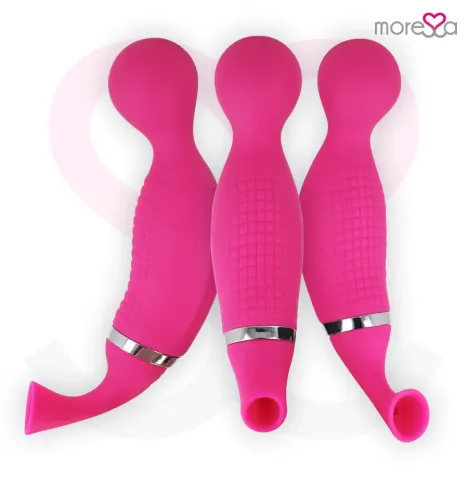 MORESSA - KIRK DUO ASPIRAZIONE MASSAGGIATORE MULTI-PERFORMANCE IN SILICONE PREMIUM RICARICABILE