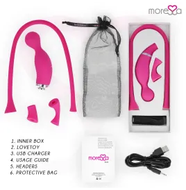 MORESSA - KIRK DUO ASPIRATION MASSEUR MULTI-PERFORMANCES SILICONE PREMIUM RECHARGEABLE