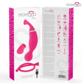 MORESSA - KIRK DUO SUCTION MULTI-PERFORMANCE MASSAGER PREMIUM SILICONE RECHARGEABLE