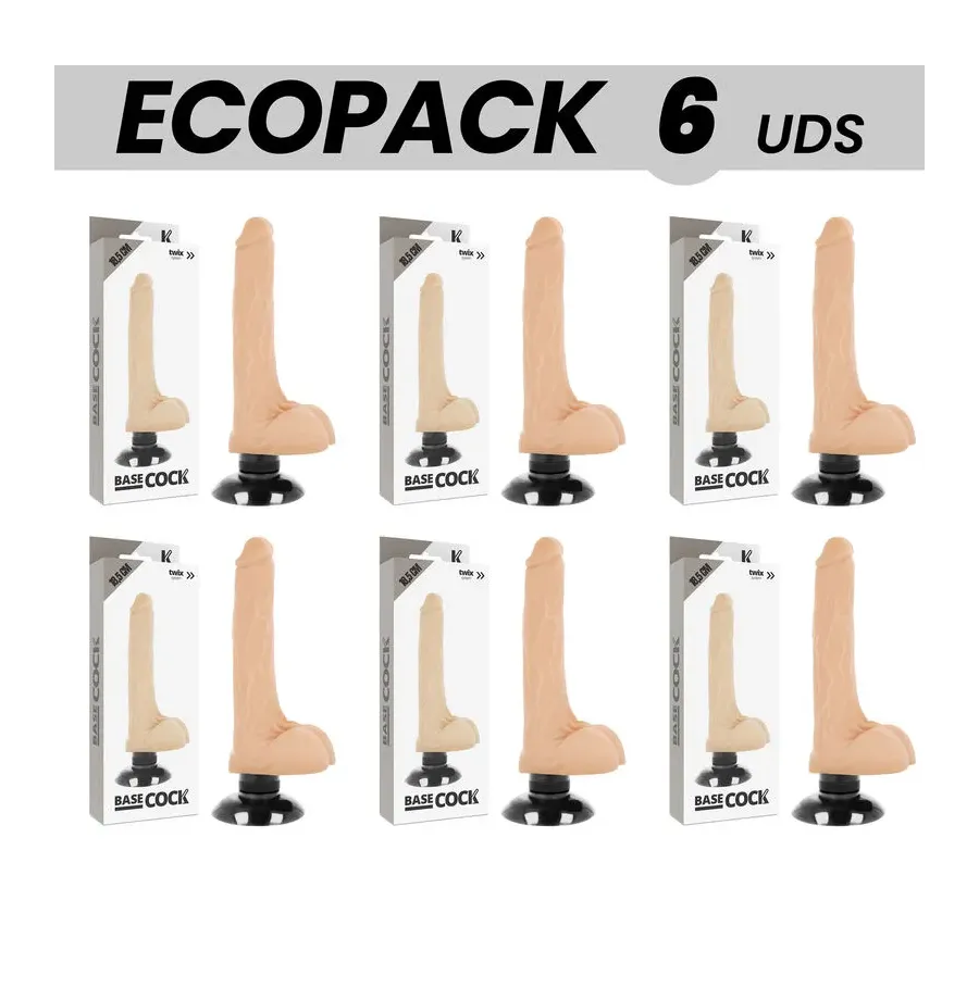 ECOPACK 6 EINHEITEN - BASECOCK REALISTISCHER VIBRATOR 2-1 NATÜRLICH 18.5 CM -O- 4 CM ECOPACK 6 EINHEITEN - BASECOCK REALISTISCHER VIBRATOR 2-1 NATÜRLICH 18.5 CM -O- 4 CM