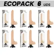 ECOPACK 6 UNIT - BASECOCK VIBRATORE REALISTICO 2-1 NATURALE 18.5 CM -O- 4 CM ECOPACK 6 UNIT - BASECOCK VIBRATORE REALISTICO 2-1 NATURALE 18.5 CM -O- 4 CM