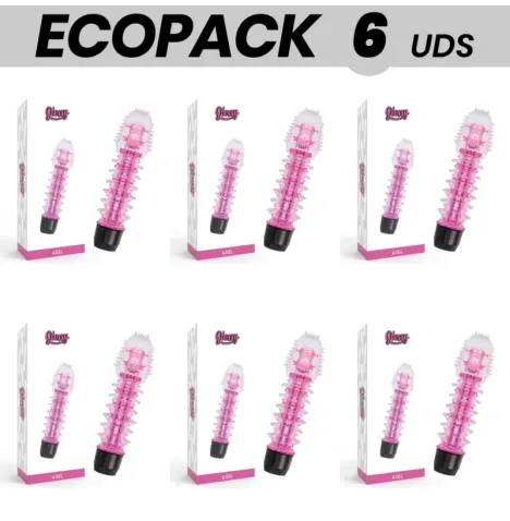 ECOPACK 6 UNIT - VIBRATORE GLOSSY AXEL ROSA