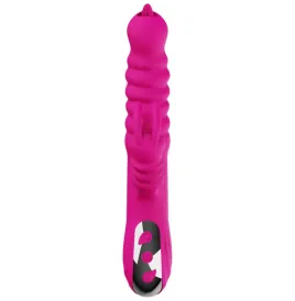 ARMONY - VIBRATEUR MULTIFONCTION RABBIT DOUBLE LANGUE EFFET CHALEUR FUCHSIA