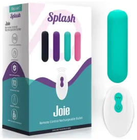ARMONY - SPLASH JOIE VIBRATEUR BULLET TÉLÉCOMMANDE EN SILICONE 10 VIBRATIONS 75 X 19 CM VERT
